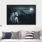 Moon Wolf Wall Art