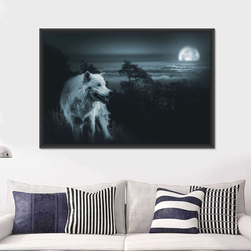 Moon Wolf Wall Art