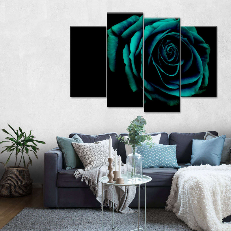 Green Flower Wall Art