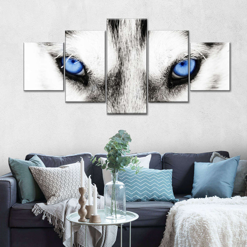 Husky's Eyes Wall Art