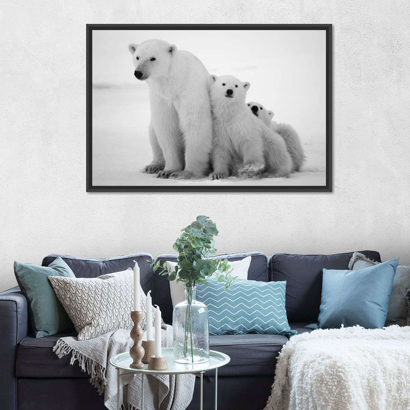 Polar Bear Family Wall Art