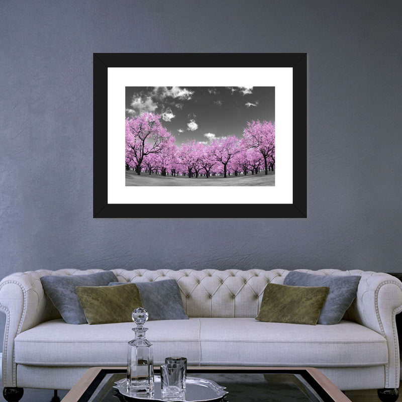 Pop Pink Forest Wall Art