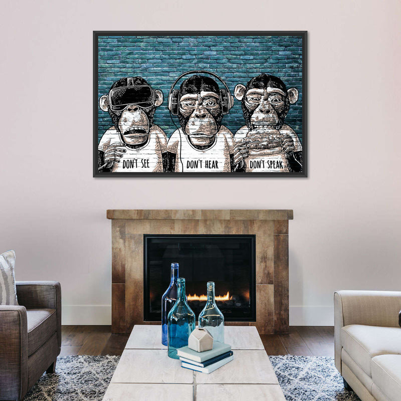 Three Monkeys Wall Art