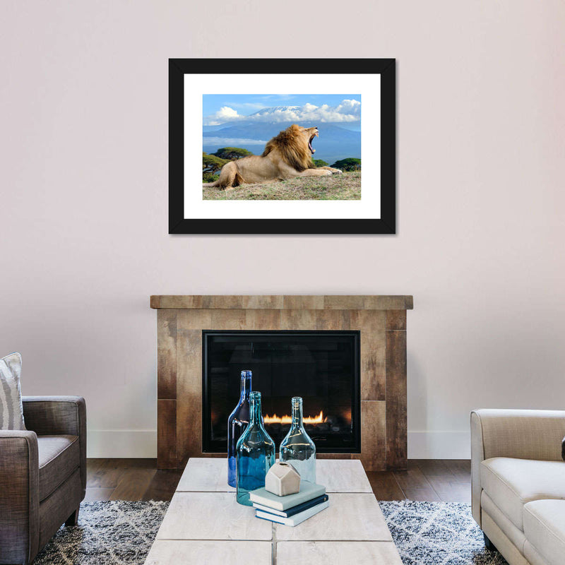 Roaring Safari Lion Wall Art