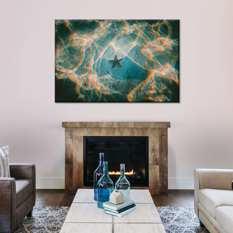 Sandy Underwater Starfish Wall Art