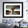 Walking Lone Elephant Wall Art