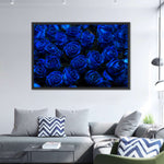 Royal Blue Roses Wall Art