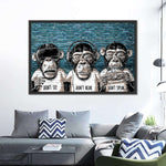 Three Monkeys Wall Art