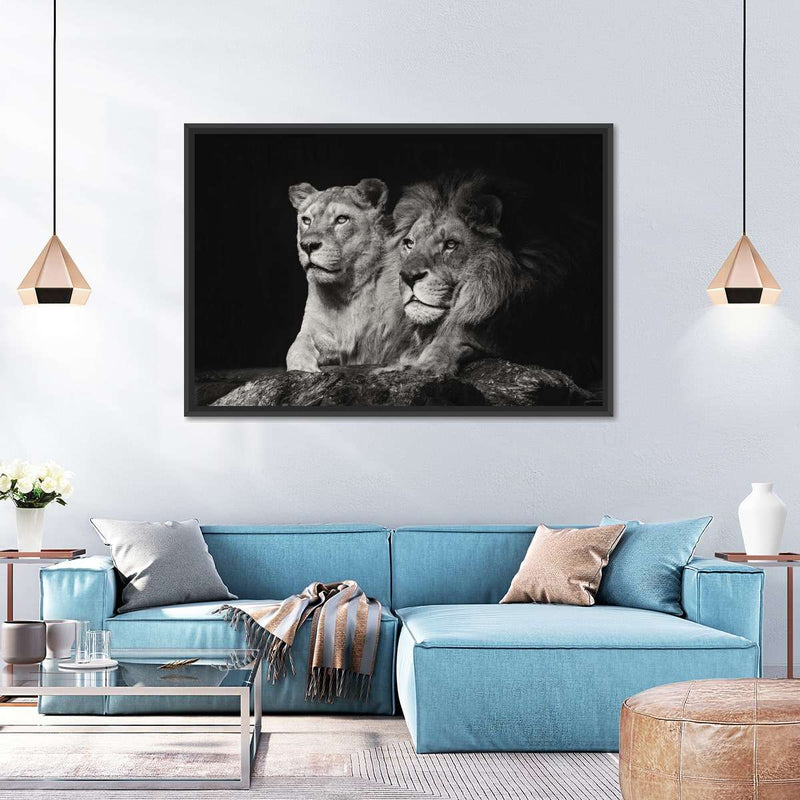 Lion And Lioness Mates Wall Art