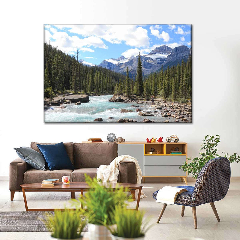 Rocky Mountains River Wall Art