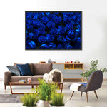 Royal Blue Roses Wall Art