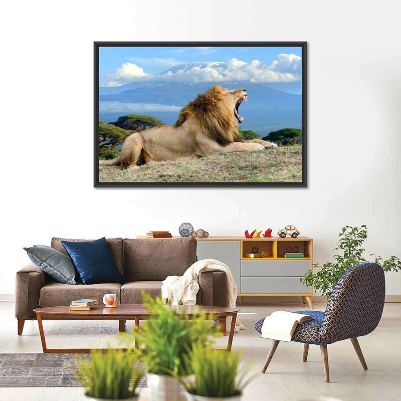 Roaring Safari Lion Wall Art