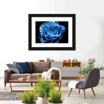 Misty Blue Rose Wall Art