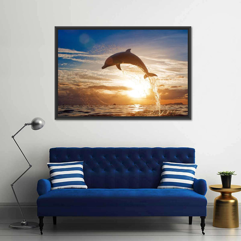 Jumping Dolphin Wall Art
