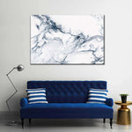 Grey And White Abstract Wall Art