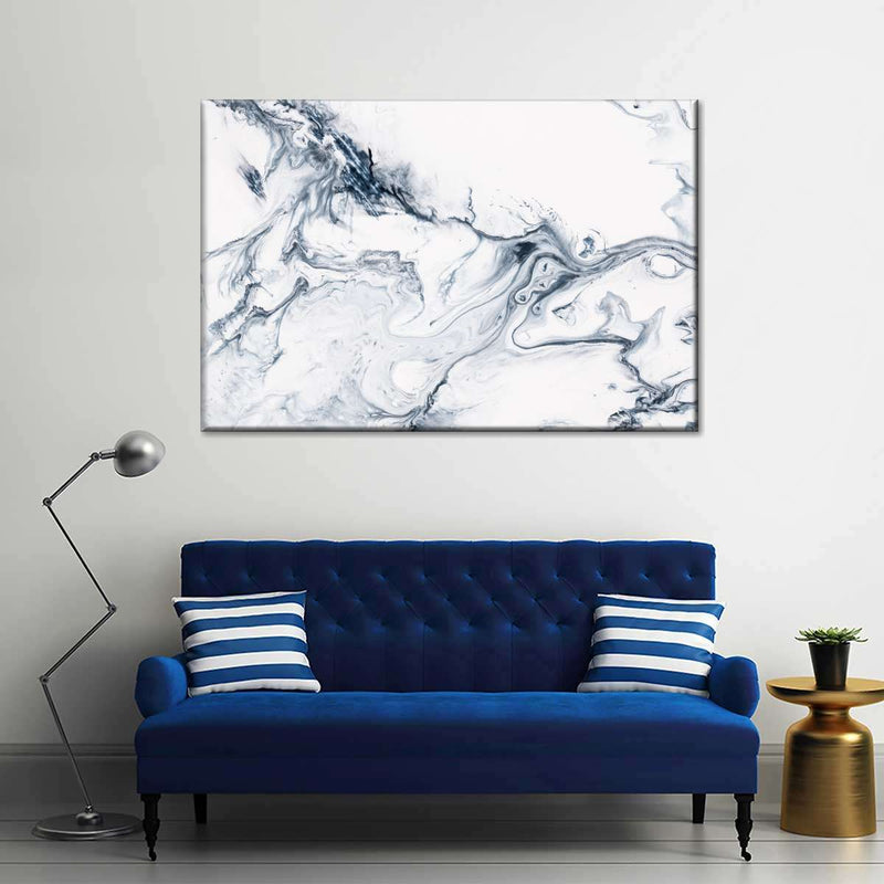 Grey And White Abstract Wall Art