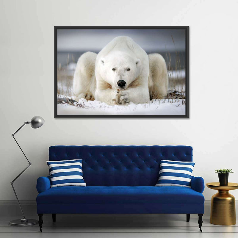 Yoga Polar Bear Wall Art