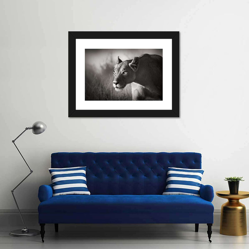 Stalking Lioness Wall Art