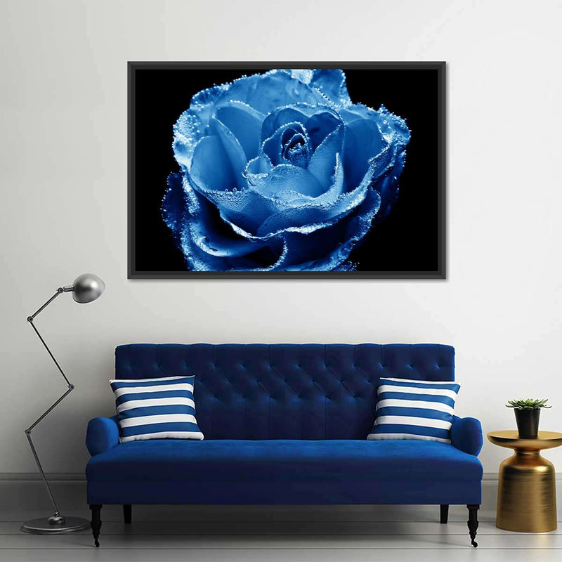 Misty Blue Rose Wall Art