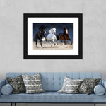Wild Colorful Horses Wall Art
