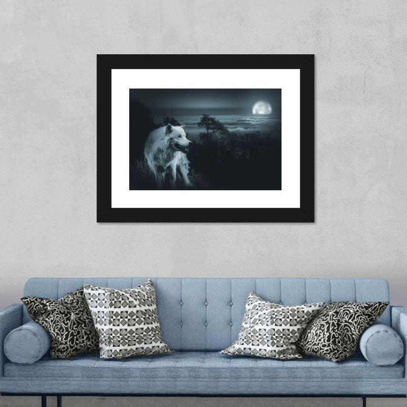 Moon Wolf Wall Art