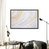 White And Gold Abstract Wall Art