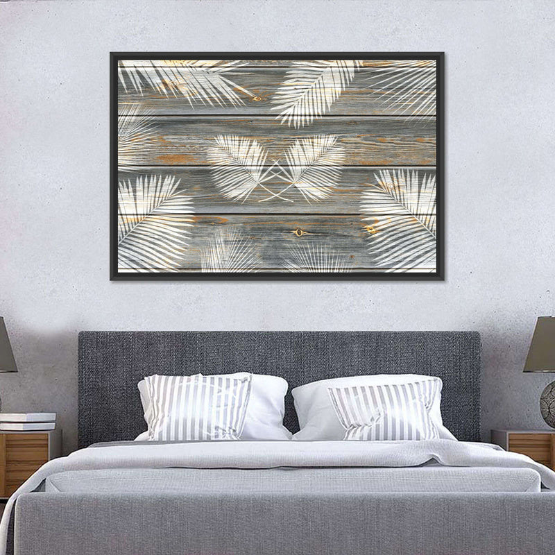 Wooden Palm Leaves Wall Art