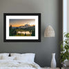 Majestic Sunset At Mount Rainer Wall Art