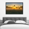 Misty Meadow At Sunrise Wall Art