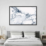 Grey And White Abstract Wall Art