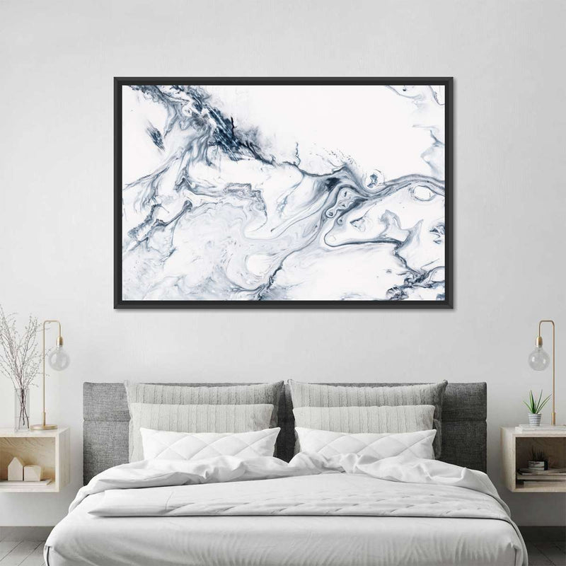 Grey And White Abstract Wall Art