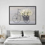 White Rose Bouquet Wall Art