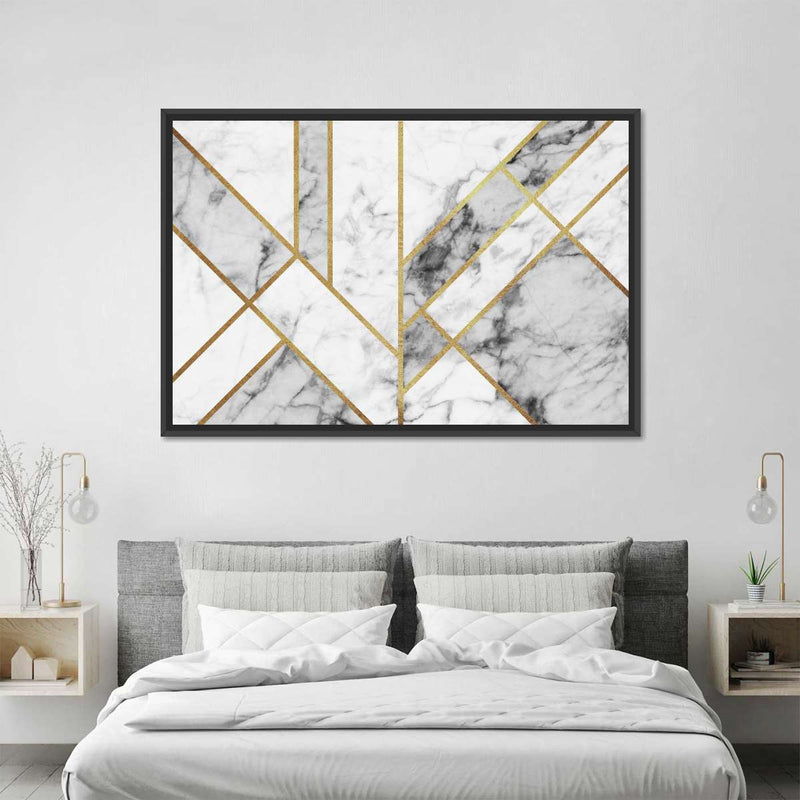 Marble Texture Geometric Abstract Wall Art