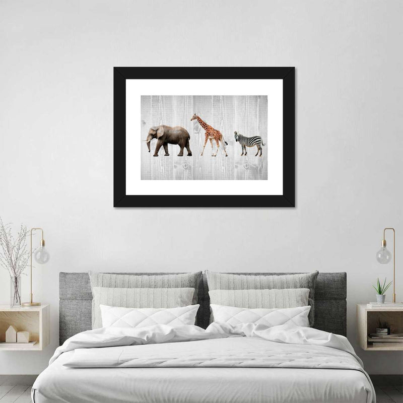 Wooden Safari Wall Art