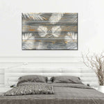 Wooden Palm Leaves Wall Art