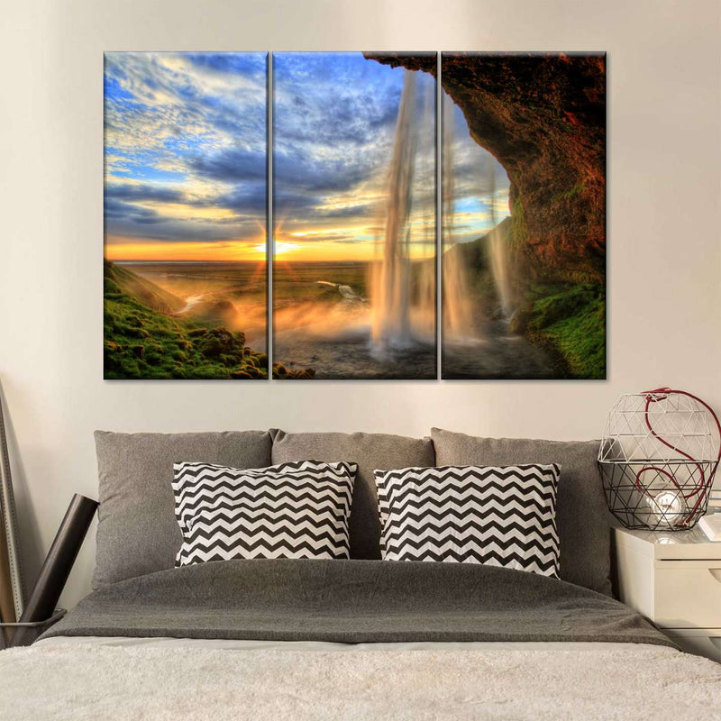 Mountain Waterfall Wall Art