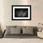 Mesmerizing Gray Owl Wall Art