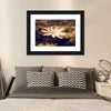 Sepia Lotus Flower Wall Art