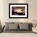 Sepia Lotus Flower Wall Art
