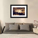 Sepia Lotus Flower Wall Art