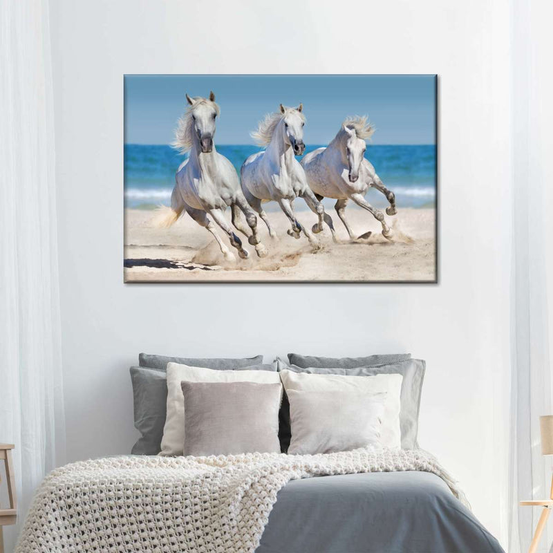 Wild Beach Horses Wall Art