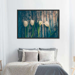 Pristine White Tulips Wall Art