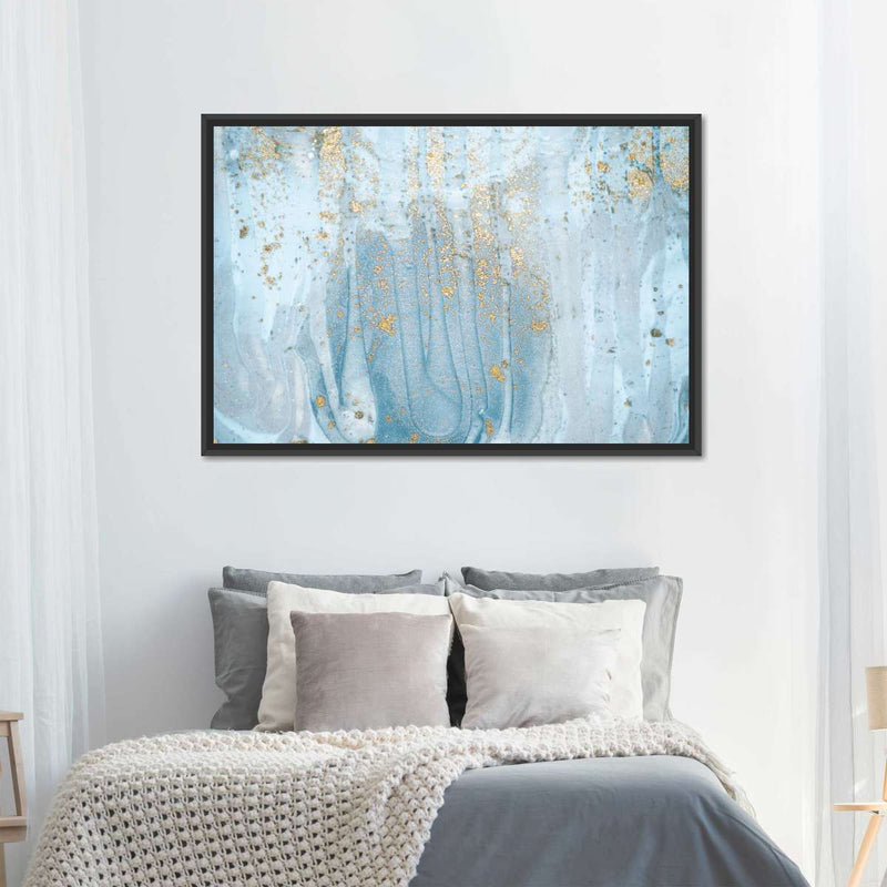 Light Blue Abstract Wall Art