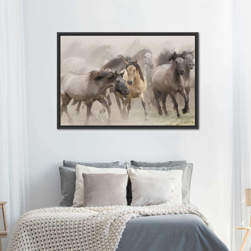 Wild Horse Stampede Wall Art