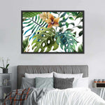 Wild Monstera Leaves Wall Art