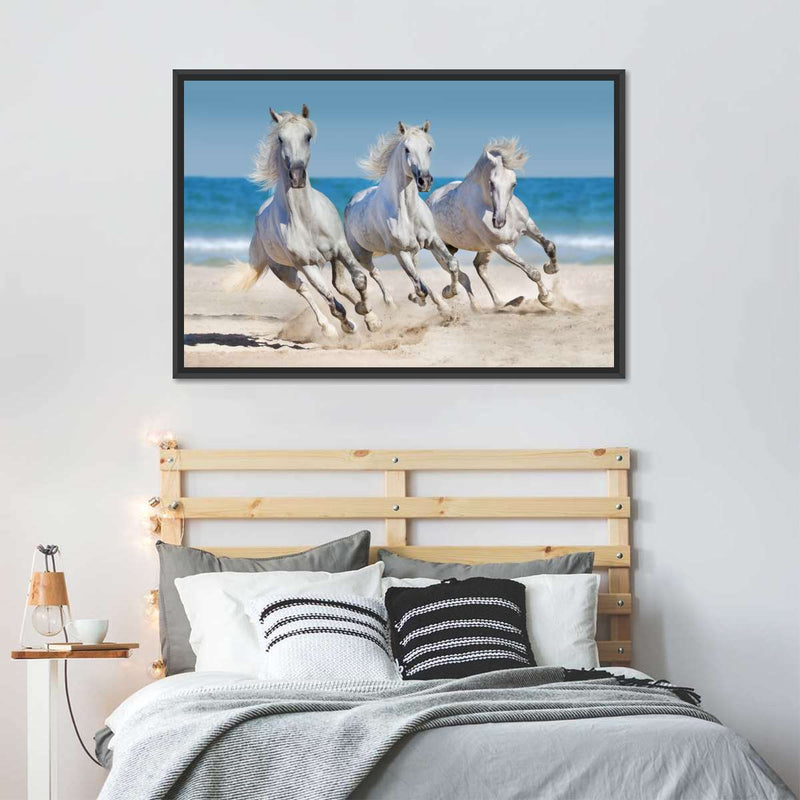 Wild Beach Horses Wall Art