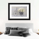 White Rose Bouquet Wall Art