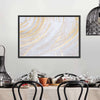 White And Gold Abstract Wall Art