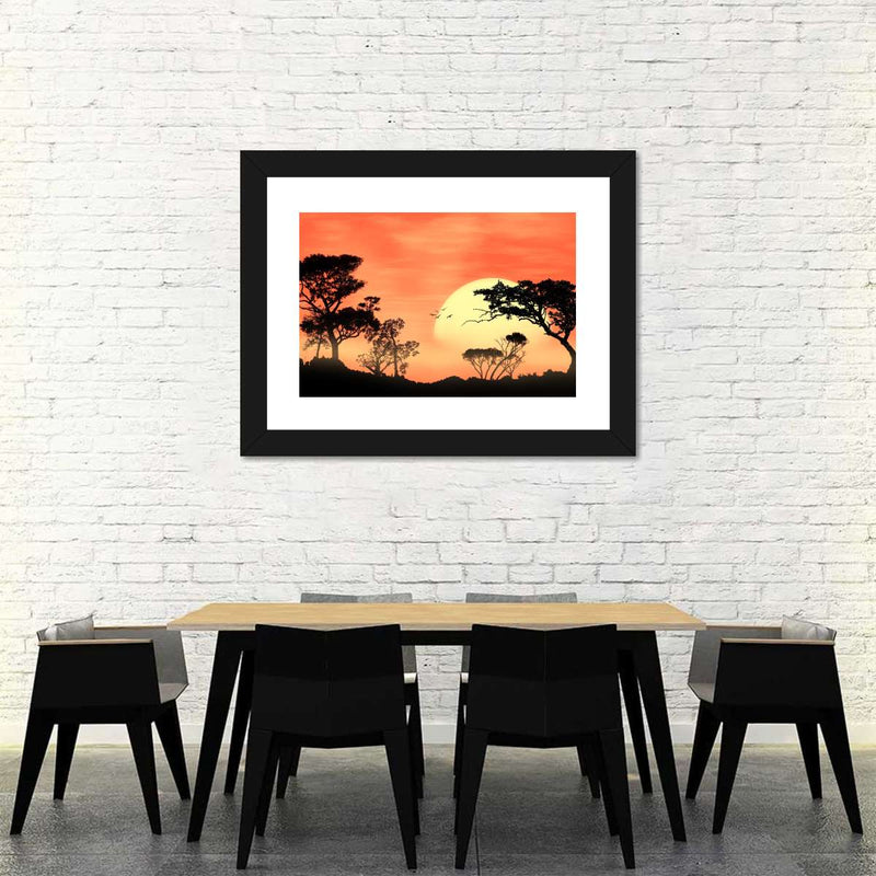 Sunrise In Africa Wall Art