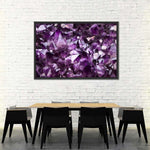 Purple Amethyst Geode Wall Art
